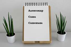 Формы имени Формы имени
